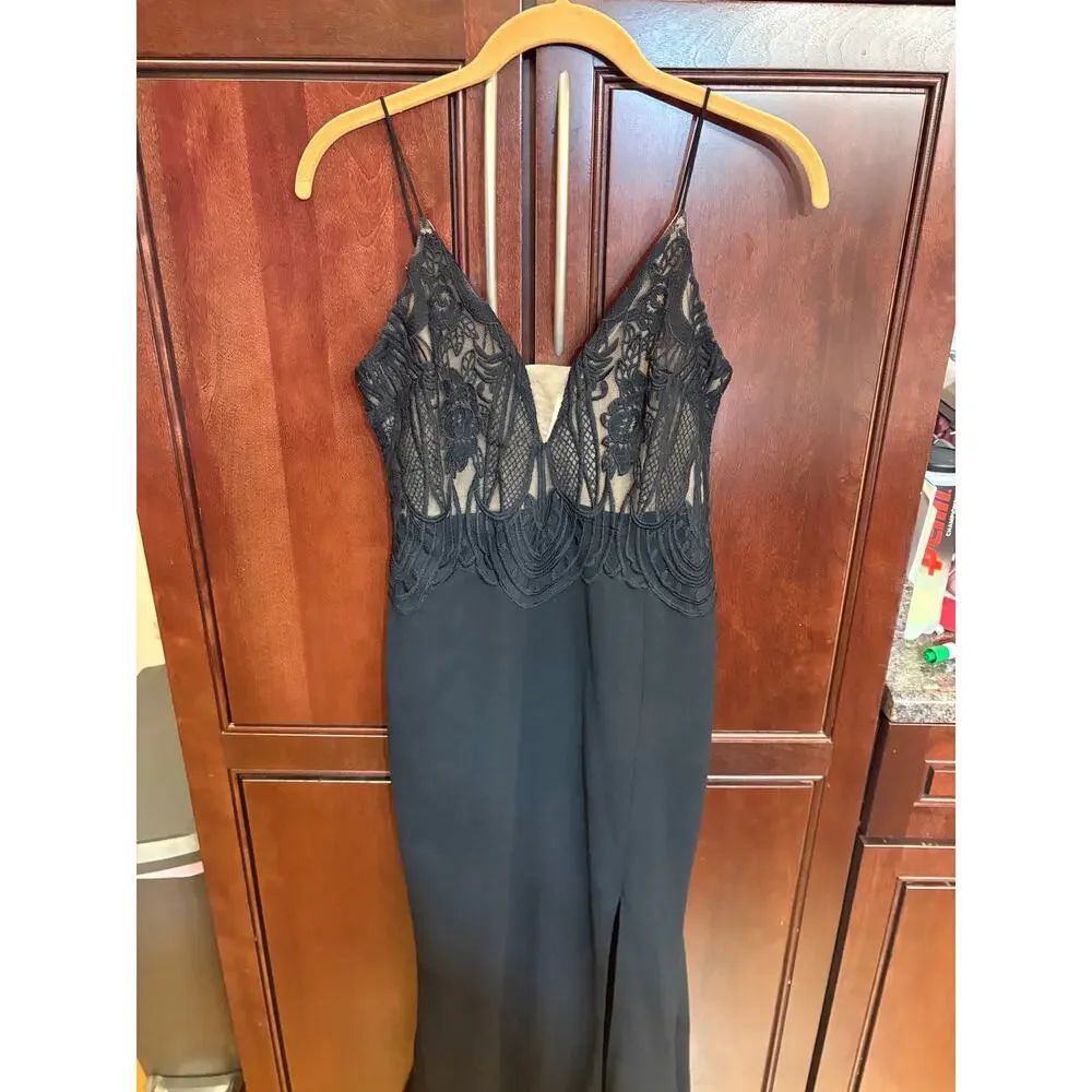 Hello Molly "I Come Alive" Black Maxi Dress Size 6 - Picture 14 of 16